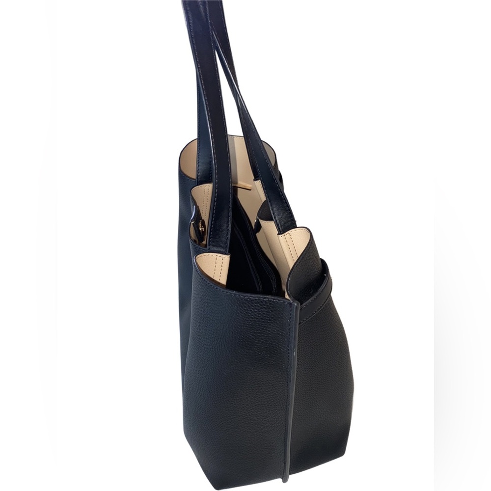 Michael Kors Black Vegan Leather Tote - Picture 3 of 15